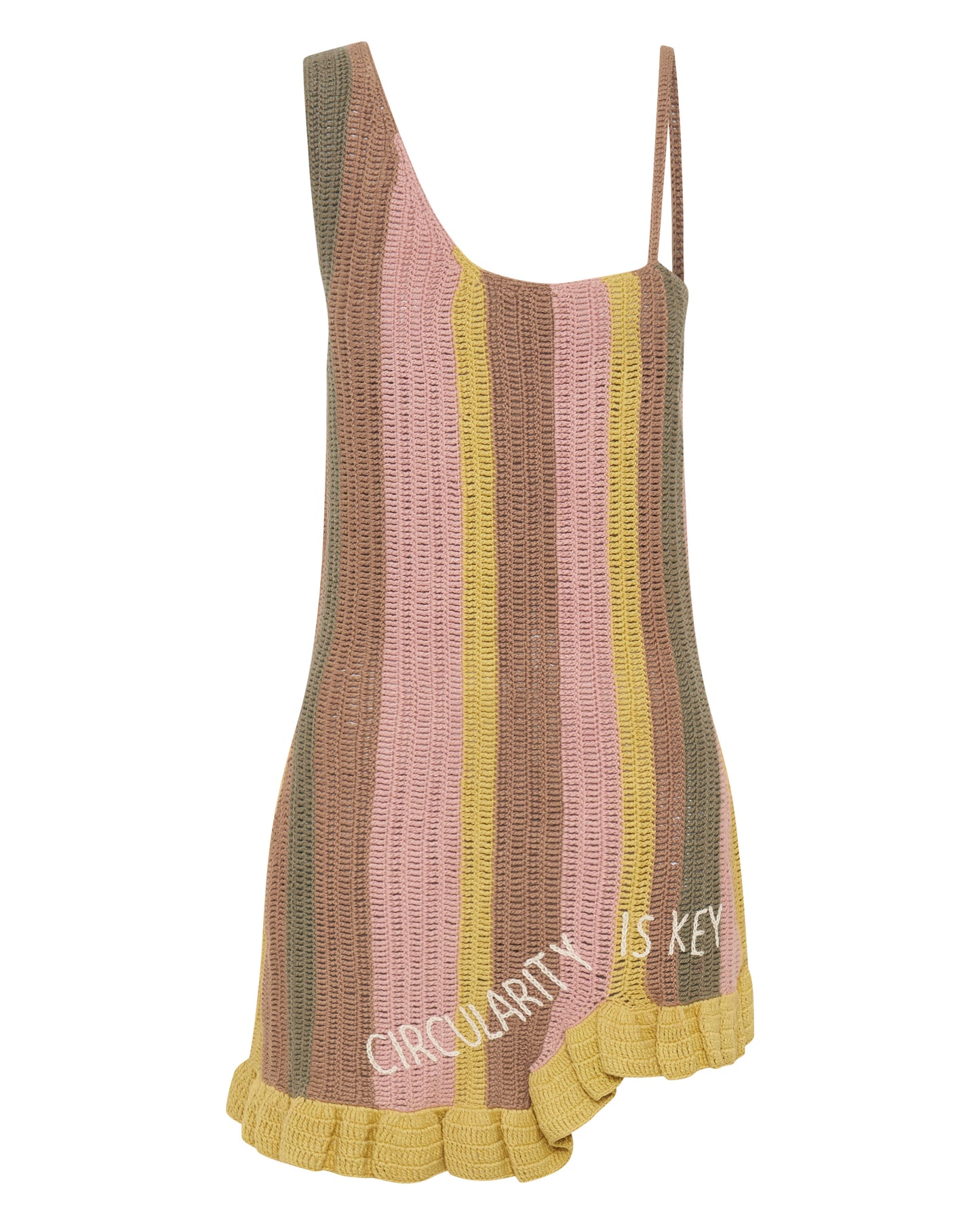 Hand Knitted Dress - Rainbow