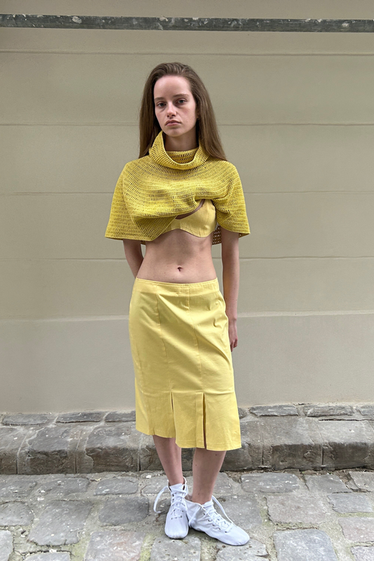 Hand Knitted Organic Cotton Poncho - Dispatch May 25th*