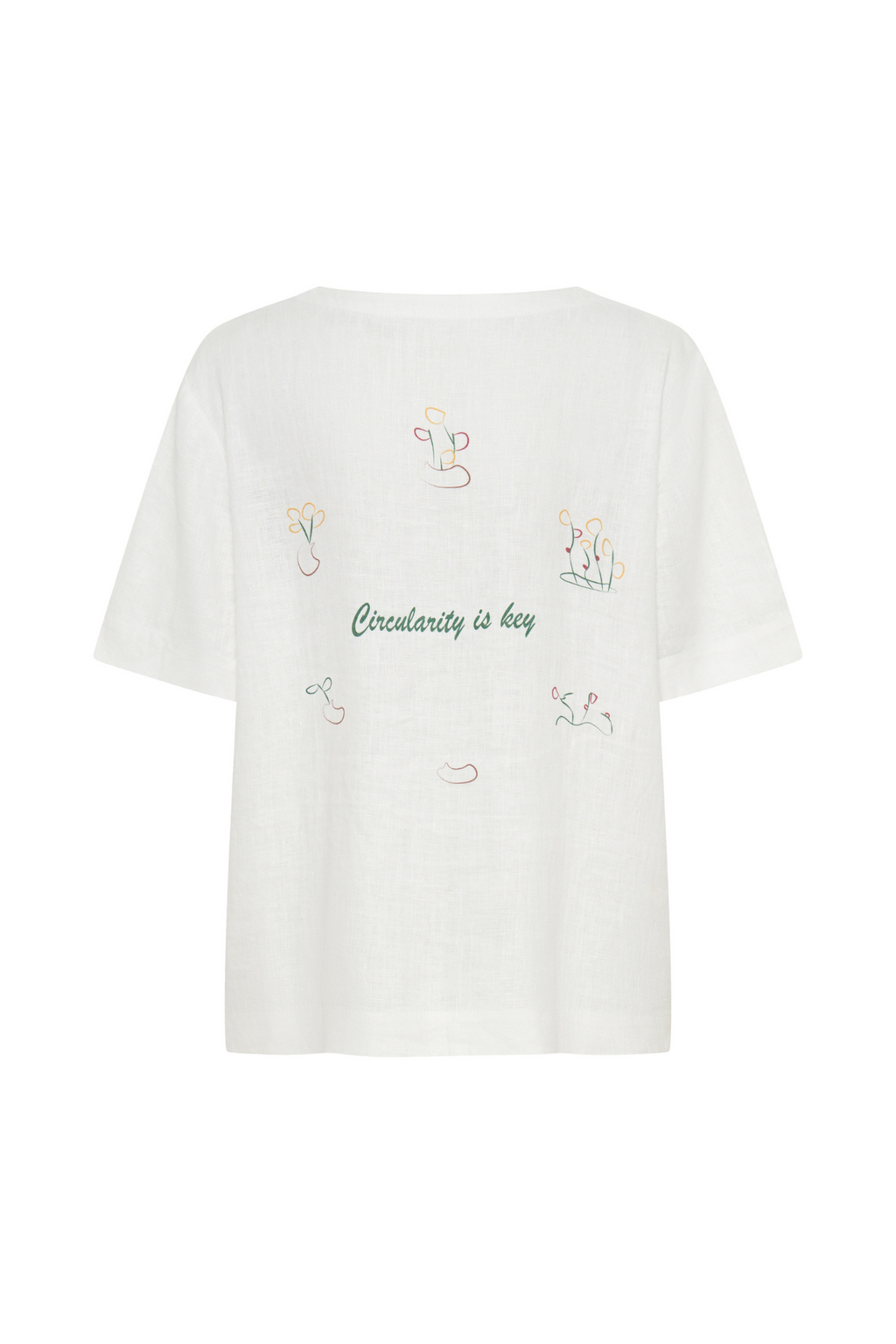 Garden Scene Tee – 100% Hemp Shirt