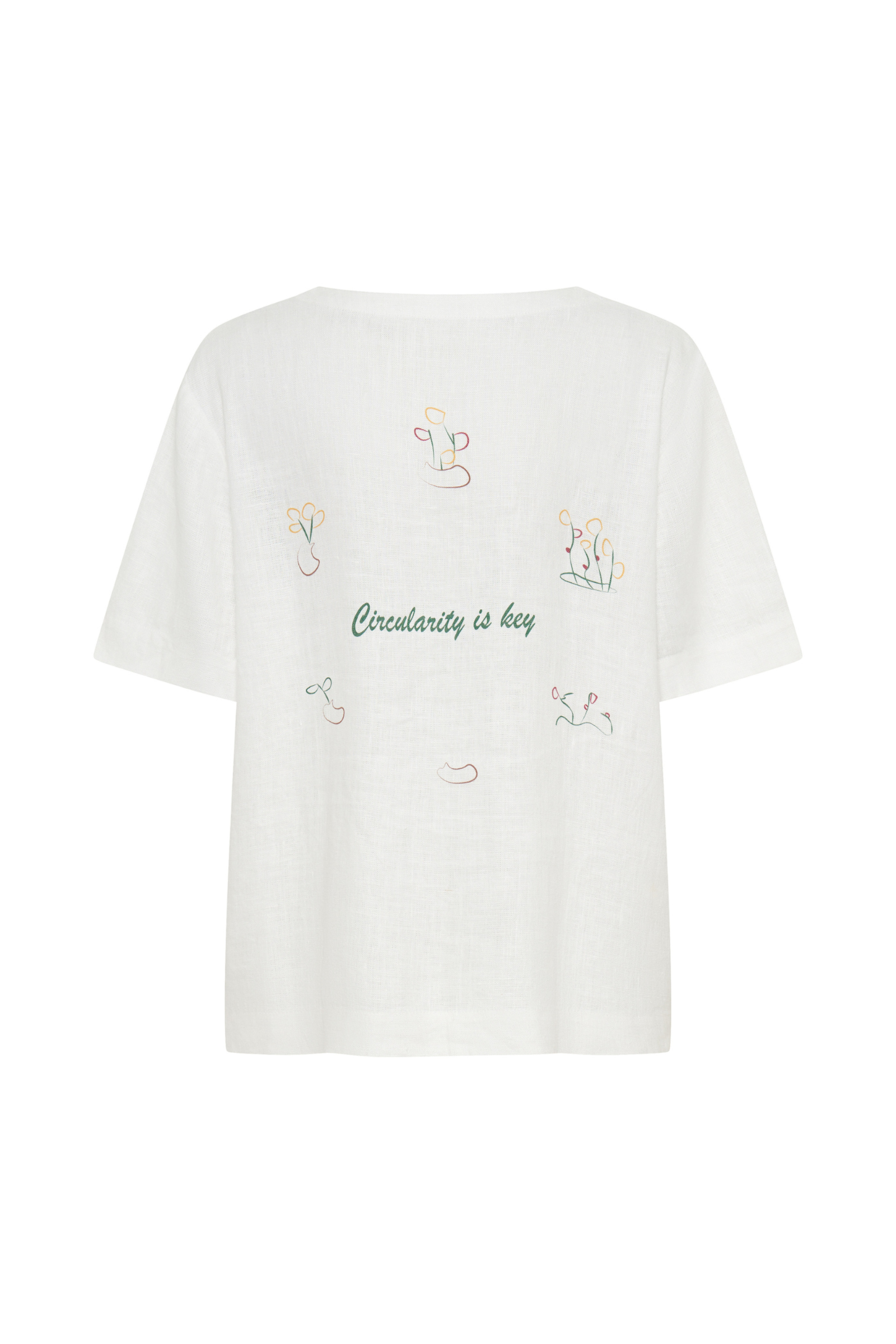 Garden Scene Tee – 100% Hemp Shirt