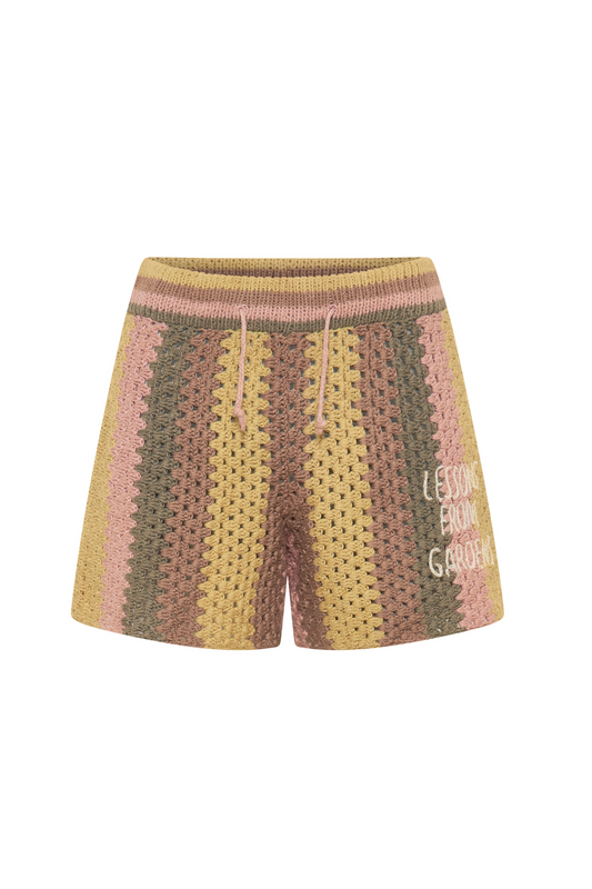 Hand Crocheted Shorts - Rainbow