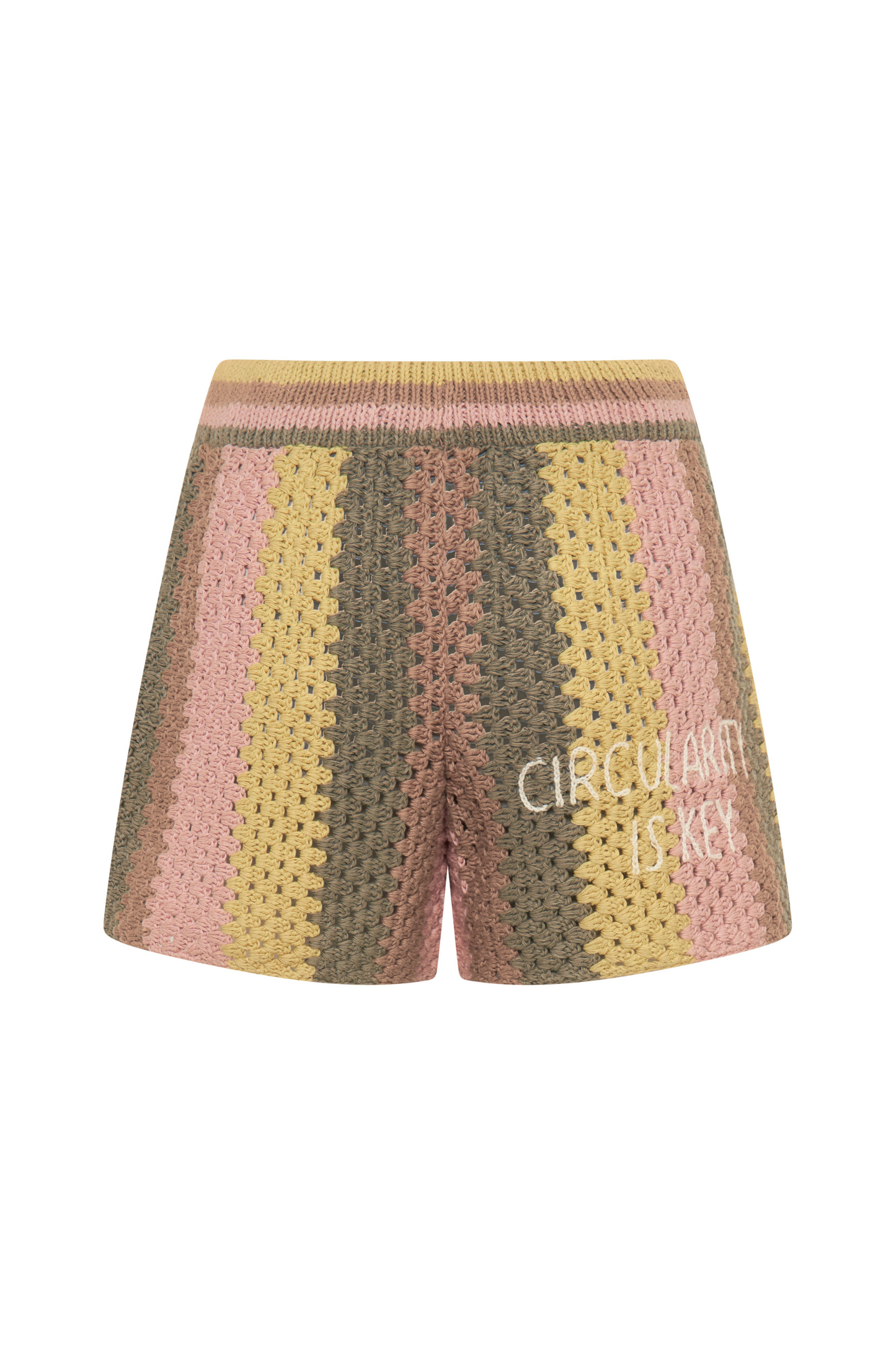 Hand Crocheted Shorts - Rainbow