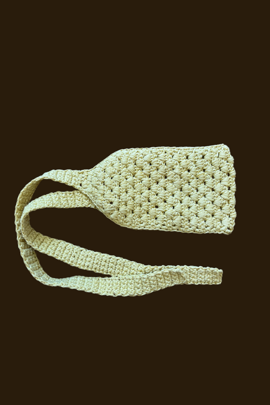 Hand Crocheted Headband - Soft Yellow